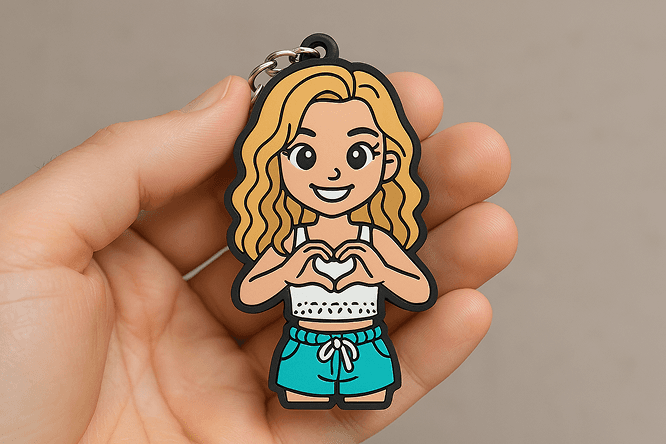 Q version keychain