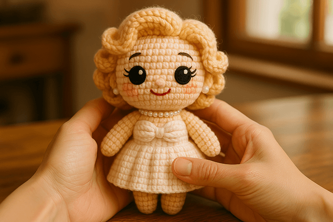 Knitted doll