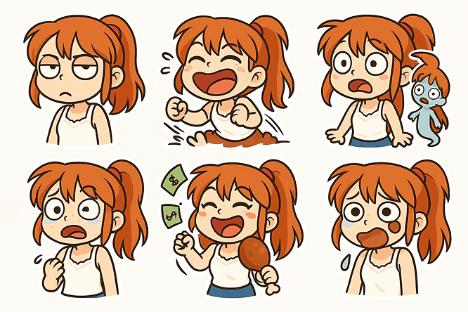Q version emoticons